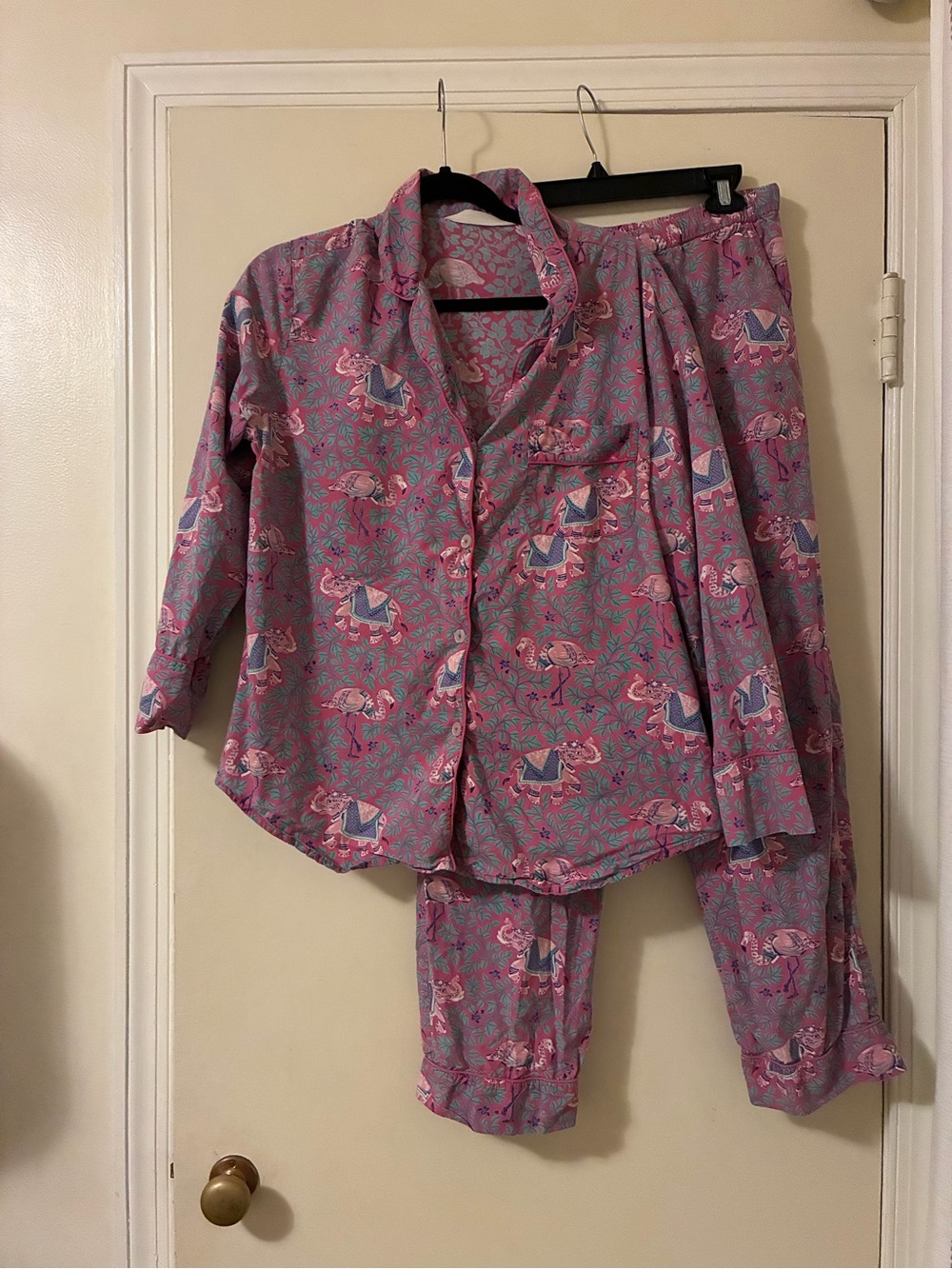 Printfresh Pink Flamingo Pajama Set
